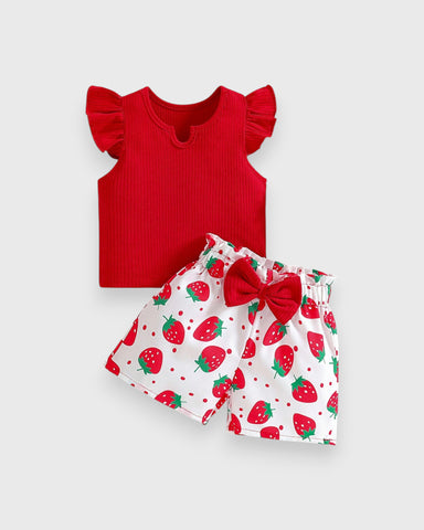 2 Pc Baby Girl Summer Short Set