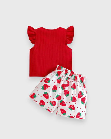 2 Pc Baby Girl Summer Short Set