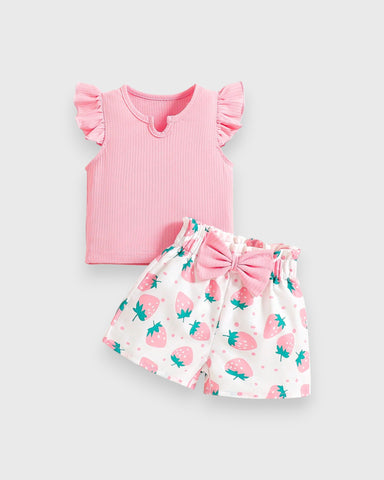 2 Pc Baby Girl Summer Short Set