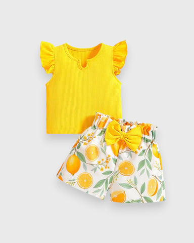 2 Pc Baby Girl Summer Short Set