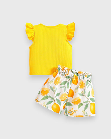 2 Pc Baby Girl Summer Short Set