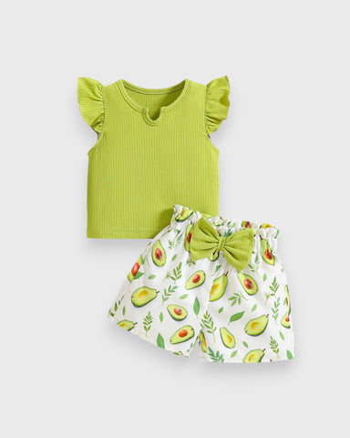2 Pc Baby Girl Summer Short Set