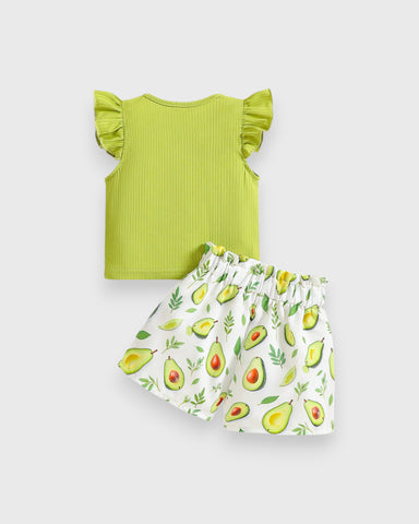2 Pc Baby Girl Summer Short Set