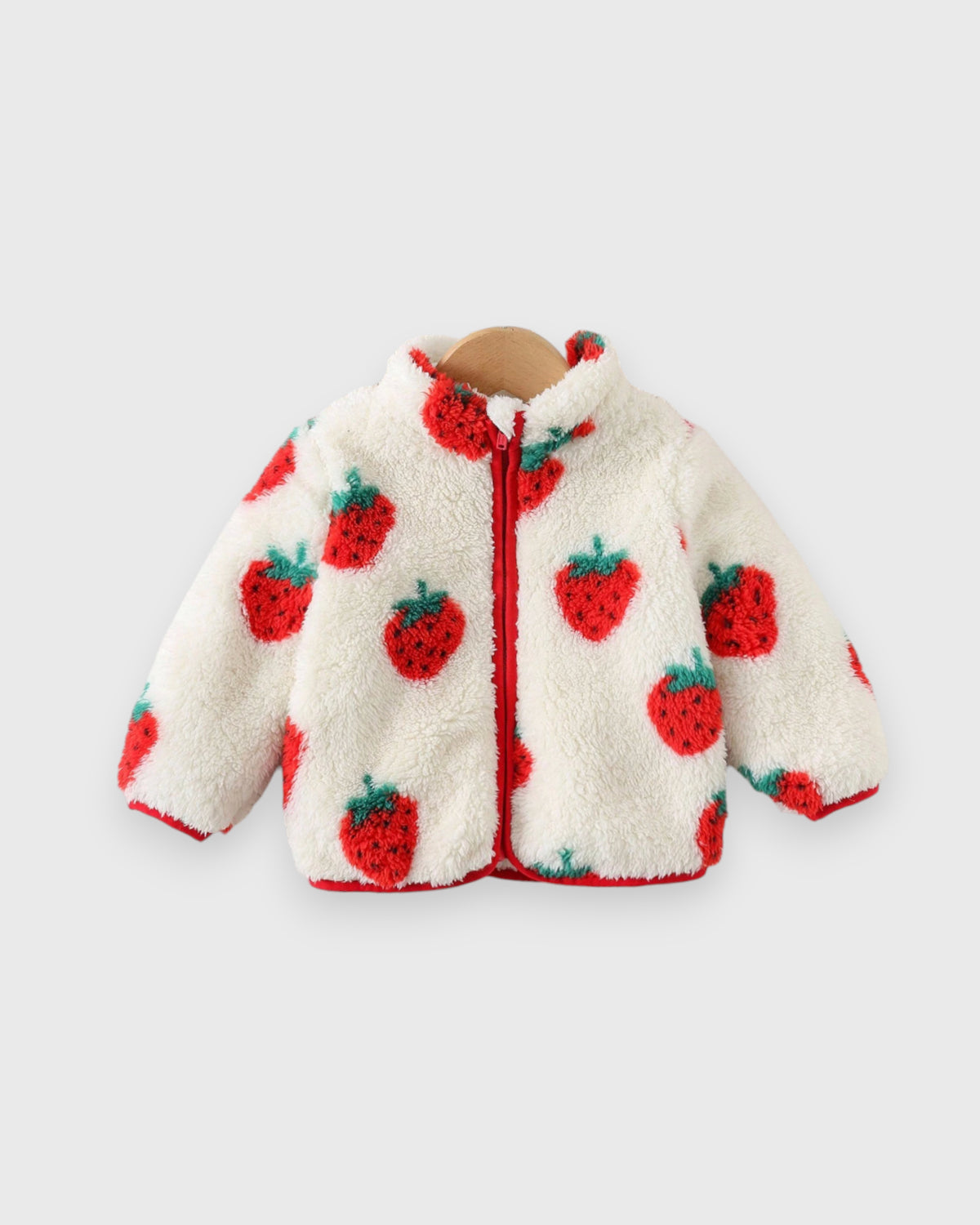 Baby Girl Strawberry Fleece Jacket