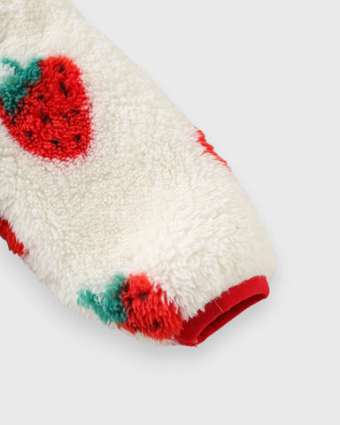Baby Girl Strawberry Fleece Jacket