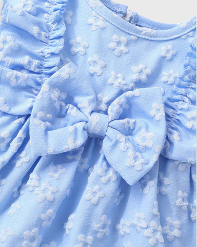 Set of 2 Flower Emboss Dress