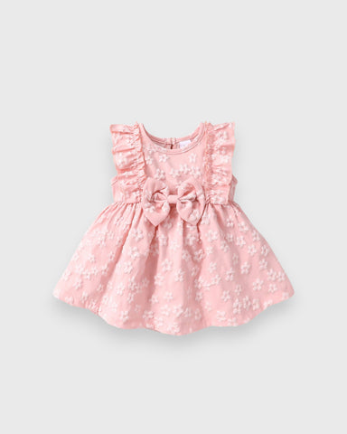 Set of 2 Flower Emboss Dress