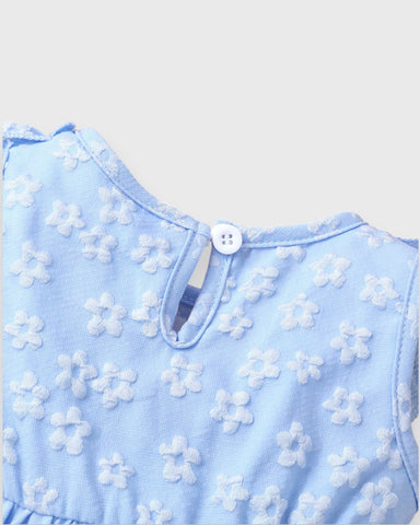 Set of 2 Flower Emboss Dress