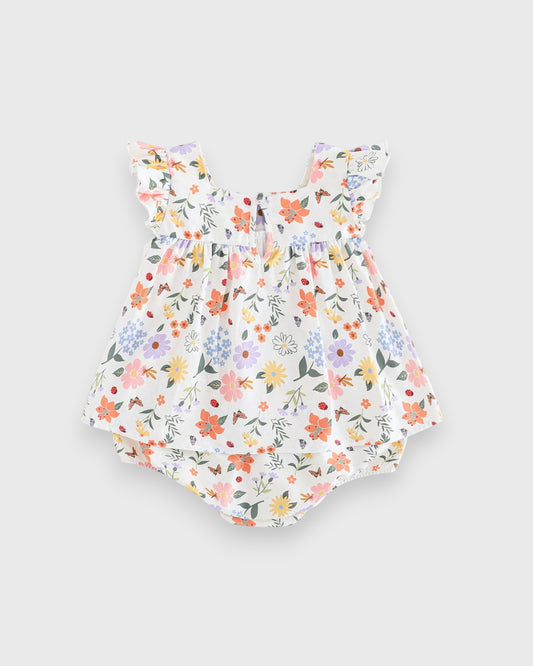 2 Pc Baby Girl Spring Blossom Shirt and Bloomers