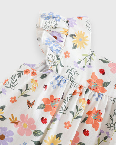 2 Pc Baby Girl Spring Blossom Shirt and Bloomers