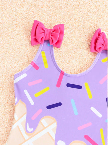 Baby Girl Ice Cream Swimsuit