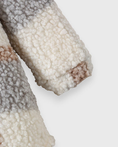 Girls Sherpa Plaid Shacket