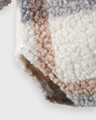 Girls Sherpa Plaid Shacket