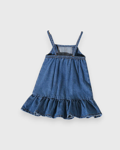 Baby Girl Colorblock Denim Dress