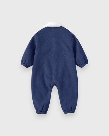 Baby Boy Fleece Lined Corduroy Romper