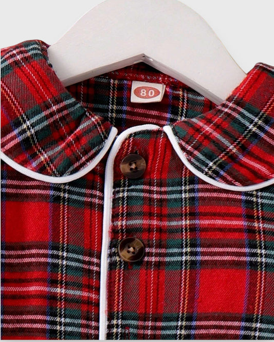 Baby Girl Red Plaid Pajama