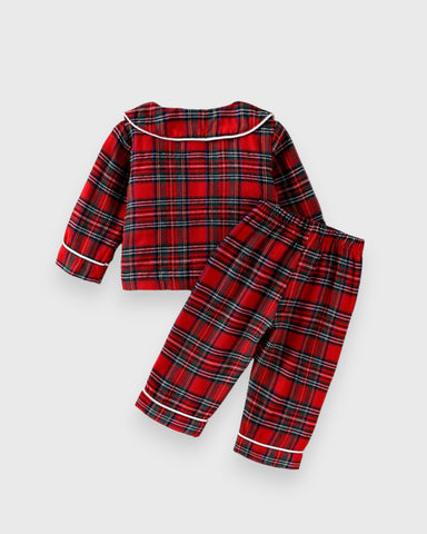Baby Girl Red Plaid Pajama