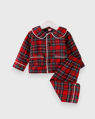 Baby Girl Red Plaid Pajama