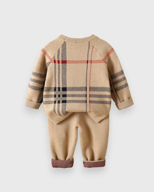 Baby Boy Nova Check Sweat Set