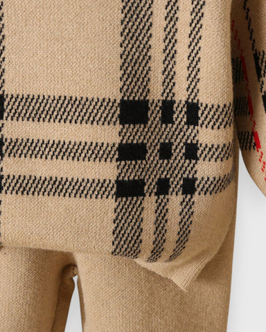 Baby Boy Nova Check Sweat Set