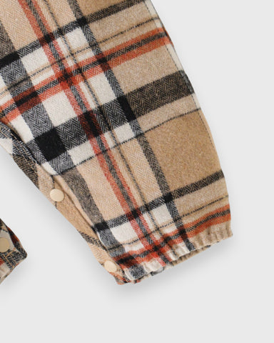 2 Pc Baby Boy Holiday Faux Plaid Overall Set