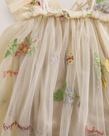 Baby Girl Mesh Flower Butterfly Wings Bodysuit