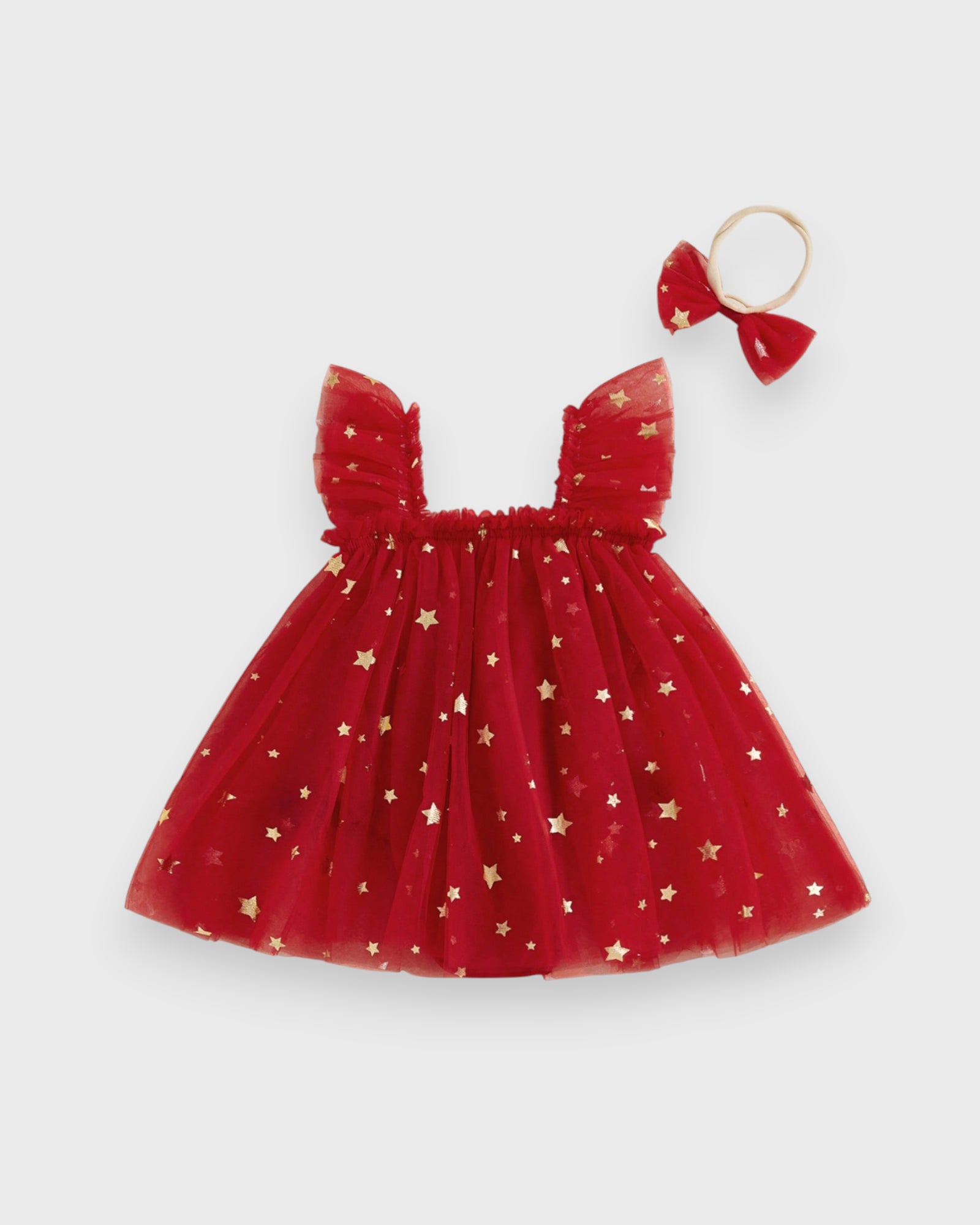 Baby Girl Christmas Tree Tutu Dress 1-3 Months / Red Baby Girl Christmas Tree Tutu Dress 1-3 Months / Red