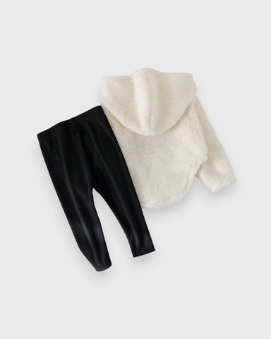 2 Pc Baby Girl California Fleece Shirt & Leggings Set