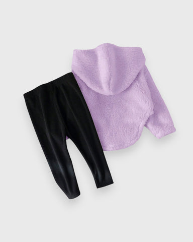 2 Pc Baby Girl California Fleece Shirt & Leggings Set