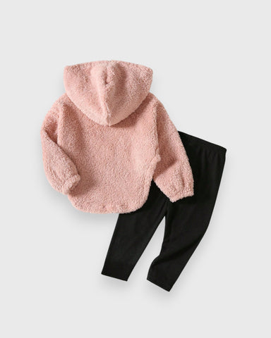 2 Pc Baby Girl California Fleece Shirt & Leggings Set