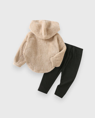 2 Pc Baby Girl California Fleece Shirt & Leggings Set