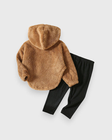 2 Pc Baby Girl California Fleece Shirt & Leggings Set