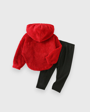 2 Pc Baby Girl California Fleece Shirt & Leggings Set