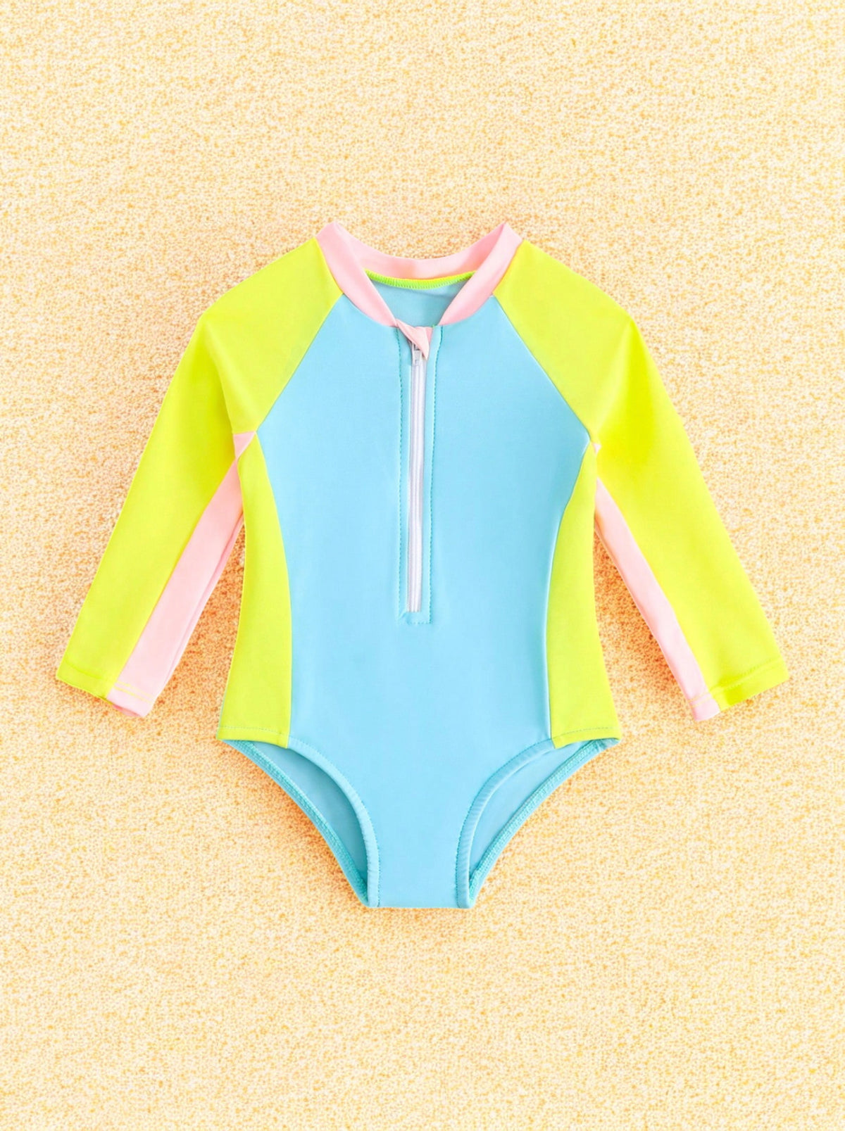 Baby Girl Neon One-Piece Swimsuit