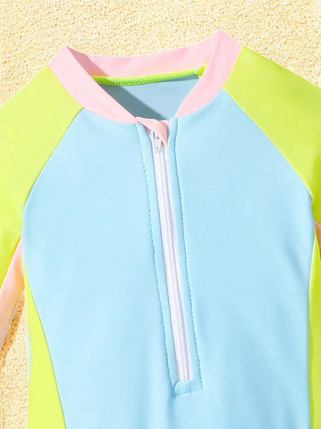 Baby Girl Neon One-Piece Swimsuit