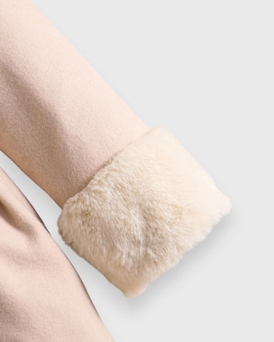 Girls Furry Collar and Cuff Coat