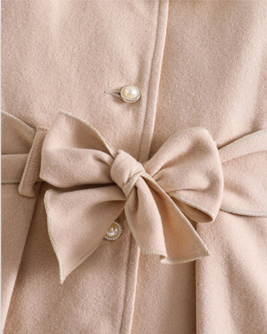 Girls Furry Collar and Cuff Coat