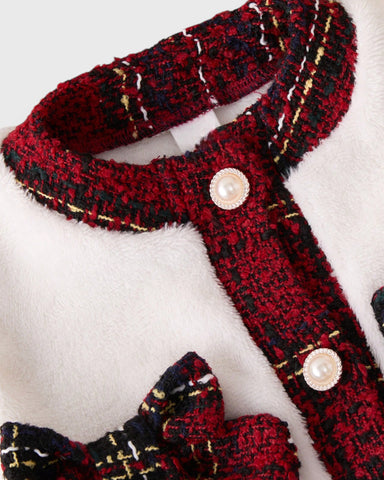 Girls 2 Pc Plaid Cardigan and Skirt Set