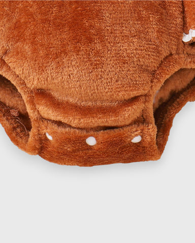 2 Pc Baby Girl Gingerbread Bodysuit with Bow