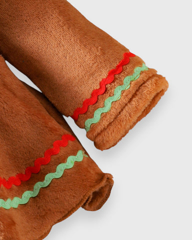 2 Pc Baby Girl Gingerbread Bodysuit Dress