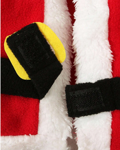 4 Pc Baby Santa Clause Fleece Costume