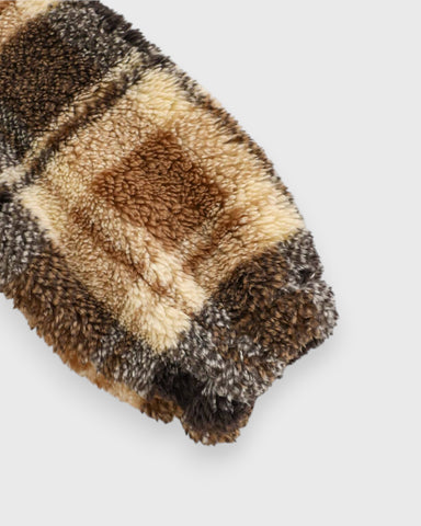 2 Pcs Baby Girl Fleece Plaid Quarter Zip with Leggings