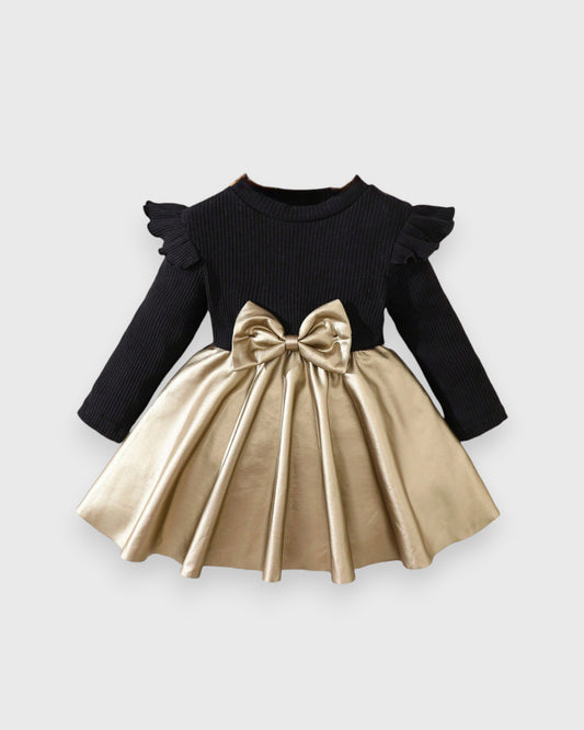 Baby Girl Gold Lame Dress