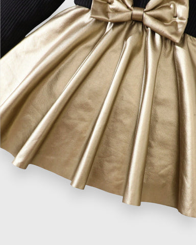 Baby Girl Gold Lame Dress