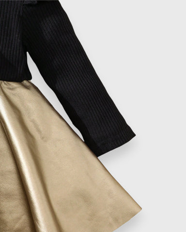 Baby Girl Gold Lame Dress