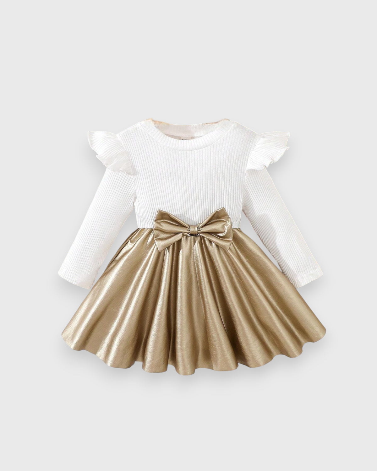 Baby Girl Gold Lame Dress
