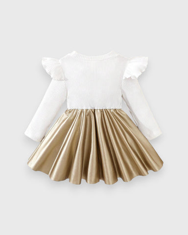 Baby Girl Gold Lame Dress