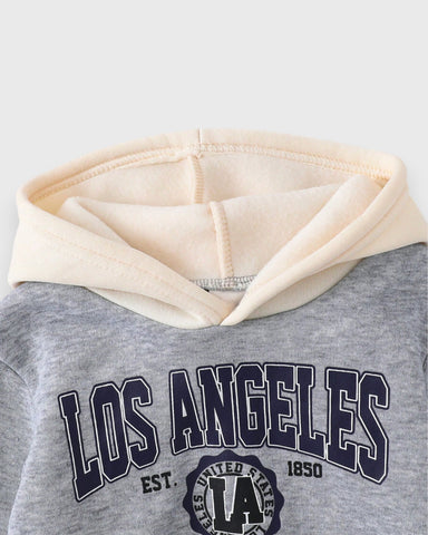 2 Pc Baby Boy LA Fleece Colorblock Hoodie & Pants