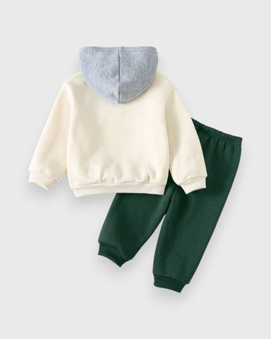 2 Pc Baby Boy LA Fleece Colorblock Hoodie & Pants