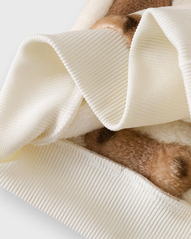 Unisex Baby Plush Flannel Bear Shirt & Pants Set